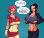  aelita_schaeffer big_breasts breast_grab breasts code_lyoko sketchybehaviour yumi_ishiyama 