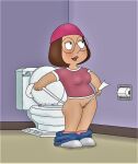 family_guy flossing glasses hat meg_griffin panties shaved_pussy tabbypurrfume thighs