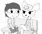 1boy 1girl alfa995 animal_crossing cute gif nintendo sweating