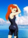  disney diving_suit grummancat kim_possible kimberly_ann_possible knife looking_back 