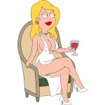 american_dad chair francine_smith simple_coloring transparent_background white_dress wine wine_glass