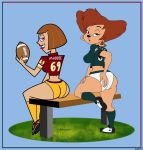  ass bench big_ass crossover danny_phantom disney earrings football goof_troop hand_on_ass jersey madeline_fenton milf nfl peg_pete philadelphia_eagles pose round_ass washington_redskins wide_hips 