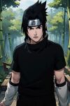  ai_generated animated black_hair breast_expansion genderswap genderswap_(mtf) naruto_shippuden no_sound rendei0283 sasuke_uchiha sasuko video voluptuous webm 