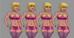  1girl 1girl alien alien_girl big_breasts blonde blonde_hair blue_eyes bob_cut breasts clones female_focus fit_female galatea high_res hourglass_figure huge_breasts muscular_female patreon patreon_paid patreon_reward s short_hair smile solo_female sunsetriders7 tagme 