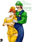  big_breasts breasts luigi nintendo nurse nurse_cap nurse_uniform princess_daisy super_mario_bros. war-off-evil 