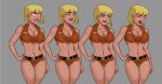  1girl 1girl alien alien_girl big_breasts blonde blonde_hair blue_eyes bob_cut breasts clones female_focus fit_female galatea high_res hourglass_figure huge_breasts muscular_female patreon patreon_paid patreon_reward s short_hair smile solo_female sunsetriders7 tagme 