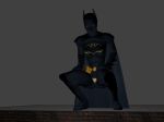 3d 3d_(artwork) asian batgirl batman_(series) bodysuit cassandra_cain dc dc_comics jackalope17 latex mask pussy skin_tight squatting superheroine torn_clothes