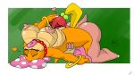  ahegao ass big_breasts breasts ckt female female/female female_only hand_on_head koopalings mario_bros nintendo nipples nude oral oral_sex pom_pom_(mario_bros) pussylicking scalie sex vaginal video_games wendy_o_koopa yuri 