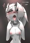 ahe_gao anthro blush breasts furry helluva_boss jizoku loona_(vivzmind) nude open_mouth tongue tongue_out