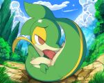 1boy autofellatio male nintendo oral oral_masturbation penis pokemon snivy tricksta