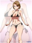  1girl bikini blowup_background digimon digimon_adventure female_only layerth nancy_takaishi side-tie_bikini solo_female zoom_layer 