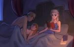 anna_(frozen) bed disney elsa elsa_(frozen) frozen_(movie) kristoff kristoff_(frozen) missionary pillow sisters tagme xxmemoriezxx