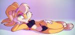 1_girl anthro bikini lola_bunny swimsuit