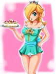 blonde eyes green maid rosalina
