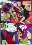 beast_boy comic dc_comics dick_grayson emotion_sickness_(teen_titans) garfield_logan incognitymous_(artist) koriand'r nipples nude rachel_roth raven_(dc) robin starfire tagme teen_titans