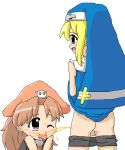  blonde_hair bridget_(guilty_gear) character_request guilty_gear mshk45 peeing_on_face piss trap 