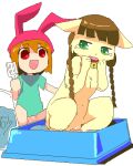  bemani braided_hair cat_ears litter_box nyami_(pop&#039;n_music) pop&#039;n_music timer_(pop&#039;n_music) 