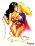  2girls dc kevin_taylor supergirl wonder_woman yuri 