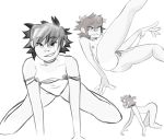  ass cum eyebrows fingering gorillaz masturbation noodle_(gorillaz) spread_legs thighs wispowillo 