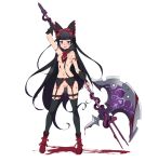  blood breasts gate_-_jieitai_ka_no_chi_nite_kaku_tatakaeri looking_at_viewer nude pussy rory_mercury stockings weapon white_background 