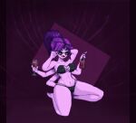  1_girl 1girl 2d 2d_(artwork) 5_eyes 6_arms adjusting_glasses alternate_hairstyle anthro anthro_only arachnid bikini bikini_bottom bikini_top black_bikini black_bikini_bottom black_bikini_top bottle breasts color dark_background digital_media_(artwork) female_anthro female_only glass glasses hand_behind_head hands_behind_back li_offline monster monster_girl muffet multiple_arms multiple_eyes multiple_hands navel non-mammal_breasts non-mammal_navel open_mouth pixel_(artwork) pixel_art ponytail purple_body purple_skin solo_anthro solo_female spider spider_girl sunglasses thighs undertale undertale_(series) video_games wine_bottle wine_glass 