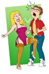 american_dad ballbusting cartoon_milf francine_smith knee_up mother_and_son steve_smith stockings thighs vishoknsfw