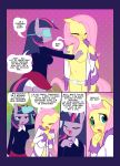 2girls anthro comic fluttershy_(mlp) friendship_is... friendship_is_magic hoofbeat multiple_girls my_little_pony open_mouth skirt twilight_sparkle_(mlp) yuri