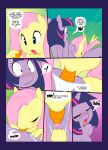 2girls anthro comic fluttershy friendship_is... friendship_is_magic hoofbeat my_little_pony twilight_sparkle yuri