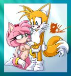 amy_rose fellatio meyk miles_"tails"_prower sega sonic_the_hedgehog_(series) tails_the_fox