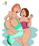  big_breasts breasts family_guy hair high_heels lois_griffin meg_griffin milf mom_daughter old_and_young slutty topflite 