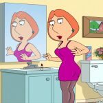  dat_ass edit evgeniym family_guy lois_griffin milf pink_dress pixiv_id_30719587 red_lipstick 