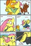  2girls anthro applejack comic dog fluttershy friendship_is_magic hoofbeat_2 kissing my_little_pony once_bitten_twice_appleshy rope yuri 