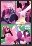  3girls anthro comic friendship_is_magic hoofbeat_2 my_little_pony princess_cadance princess_celestia private_lesson threesome twilight_sparkle yuri 