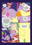 2girls anthro comic fluttershy friendship_is... friendship_is_magic hoofbeat my_little_pony twilight_sparkle yuri