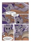 2girls anthro applejack comic friendship_is_magic hoofbeat lust_before_you_sleep multiple_girls my_little_pony rarity yuri