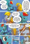  2girls anthro comic derpy_hooves friendship_is_magic hoofbeat_2 my_little_pony prisms_and_parcels rainbow_dash 