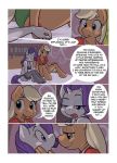 2girls anthro applejack comic friendship_is_magic hoofbeat lust_before_you_sleep multiple_girls my_little_pony rarity_(mlp)