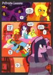  6girls anthro applejack comic fluttershy friendship_is_magic hoofbeat_2 my_little_pony pinkie_pie private_lesson rainbow_dash rarity_(mlp) twilight_sparkle 