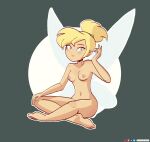 disney keetydraws nipples nude peter_pan tagme tinker_bell