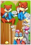  1girl alluring anthro bbmbbf berri berricivious_memories_(comic) chipmunk comic conker conker&#039;s_bad_fur_day conker_(series) furry male nintendo open_mouth palcomix rare rareware squirrel tongue tongue_out 