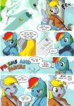  2girls anthro comic derpy_hooves friendship_is_magic hoofbeat_2 my_little_pony prisms_and_parcels rainbow_dash 