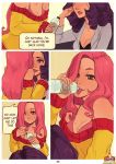 2girls cleavage comic fluttershy mine_(mlpfim_comic) multiple_girls my_little_pony poni_parade rarity_(mlp)