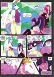  3girls anthro ass comic friendship_is_magic hoofbeat_2 magic my_little_pony princess_cadance princess_celestia private_lesson pussy skirt spanking twilight_sparkle undressing 