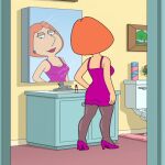 dat_ass edit evgeniym family_guy lois_griffin milf nice_ass pink_dress pixiv_id_30719587 red_lipstick