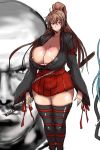  akikusa_peperon big_breasts breasts huge_breasts katana nipples_visible_through_clothing 