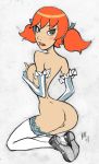 ass breasts egomaster666 elbow_gloves freckles gloves looking_back mac_(artist) mascots pussy uncensored wendy's wendy_(wendy's)