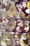  blazing_a_trail comic fennekin fuf lycanroc midnight_lycanroc nintendo pokemon sandshrew servine 