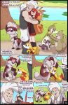  blazing_a_trail comic fennekin fuf lycanroc midnight_lycanroc nintendo pokemon rattata sandshrew servine 