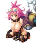  00s 1girl asahi boots breasts curvy female_focus female_only huge_breasts lilith-soft looking_at_viewer mature mature_female mecha nipples no_bra pink_hair puffy_nipples rene_(taimanin_asagi) shiny shiny_skin short_hair simple_background solo_female taimanin_(series) taimanin_asagi taimanin_asagi_battle_arena tears video_game_character white_background yellow_eyes 