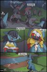  blazing_a_trail comic fennekin fuf lucario nintendo pokemon zoroark 